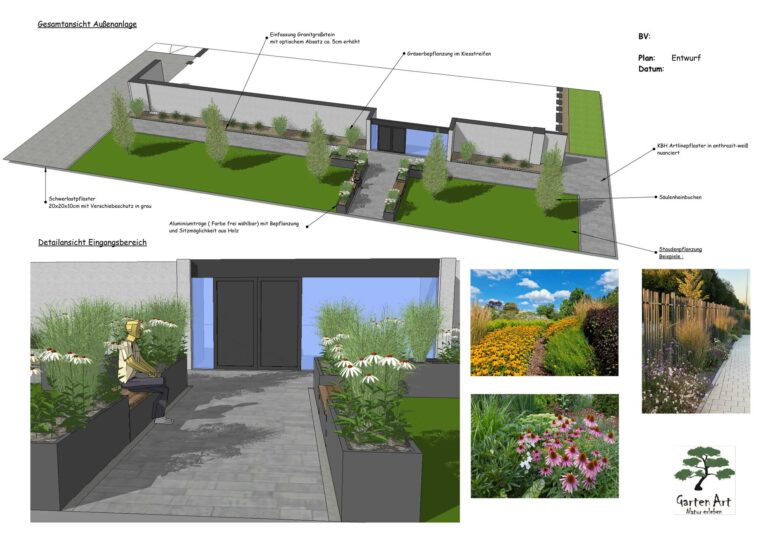 Aussenanlagen in 3D - CAD-Planung Garten Art Pfeiffer